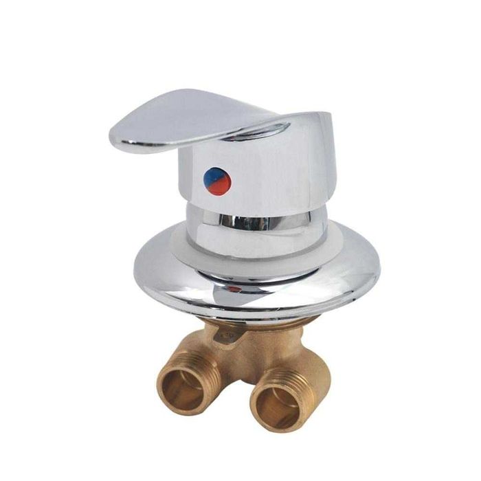 Mixer de dus din alama, cu robinet de amestec pentru apa calda si rece