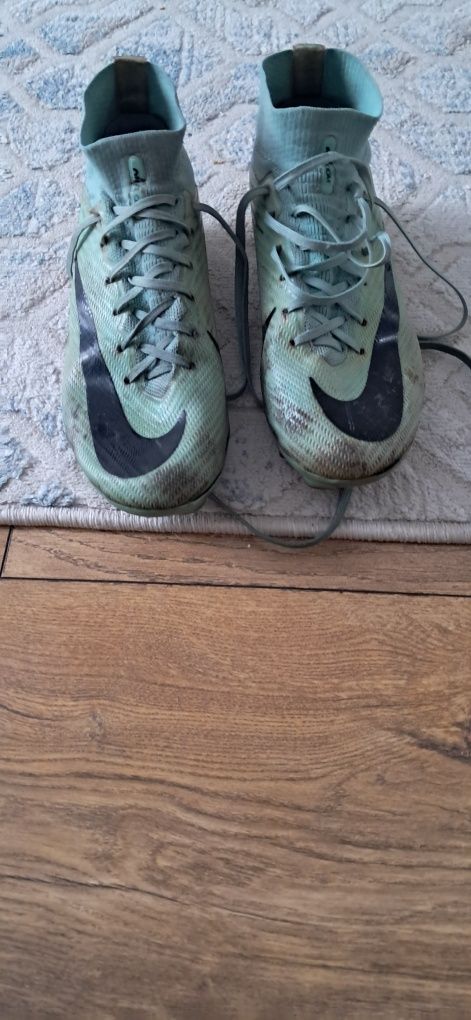 Бутсы MERCURIAL берюзовые