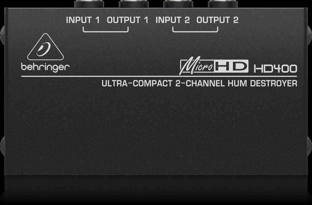 Behringer HD400 – компактно решение за премахване на шум/hum(2 канала)