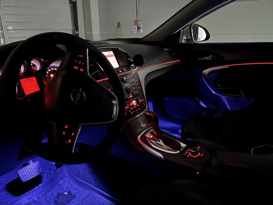 Lumini ambientale auto dinamice, acrilice, 18 piese cu aplicatie