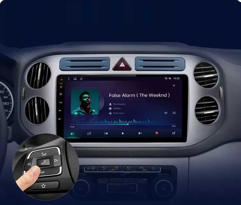 Navigatie Dedicata Android Volkswagen Tiguan 9 Inch, WiFi, Bluetooth