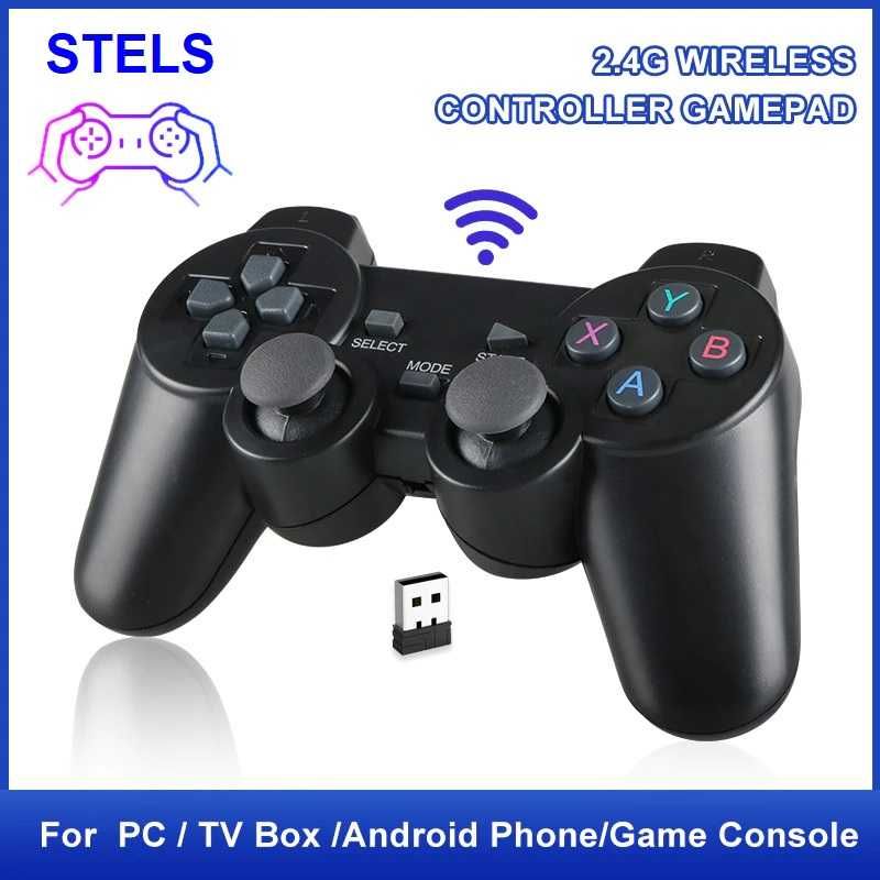 Безжичен джойстик STELS, PC, Лаптоп, Черен