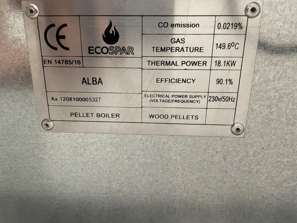 Пелетна камина 18kw