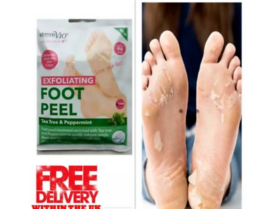 Derma V10 Пилинг и Хидратираща Маска за Крака 2 бр. за 10 лв.