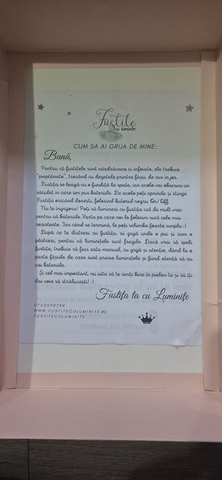 Fusta tutu cu luminite