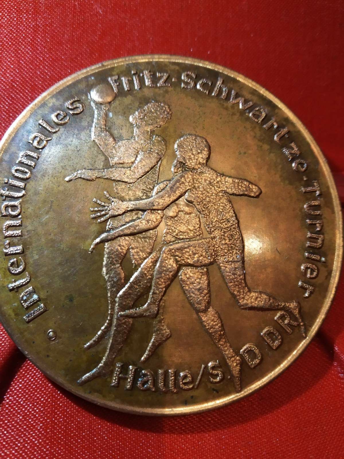 Германски медал монета от 1982г от турнир по хандбал