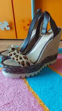 Sandale superbe, animal print, 36