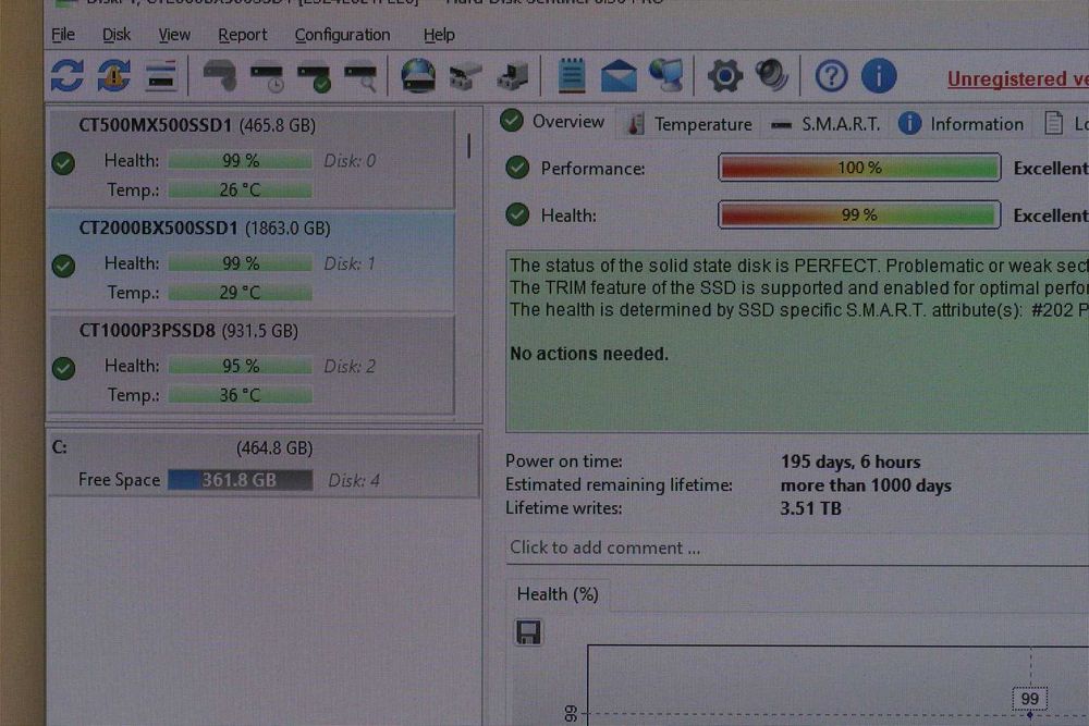 [2TB] SSD 2,5" SATA Crucial BX500 2000GB / Вкл.ДДС