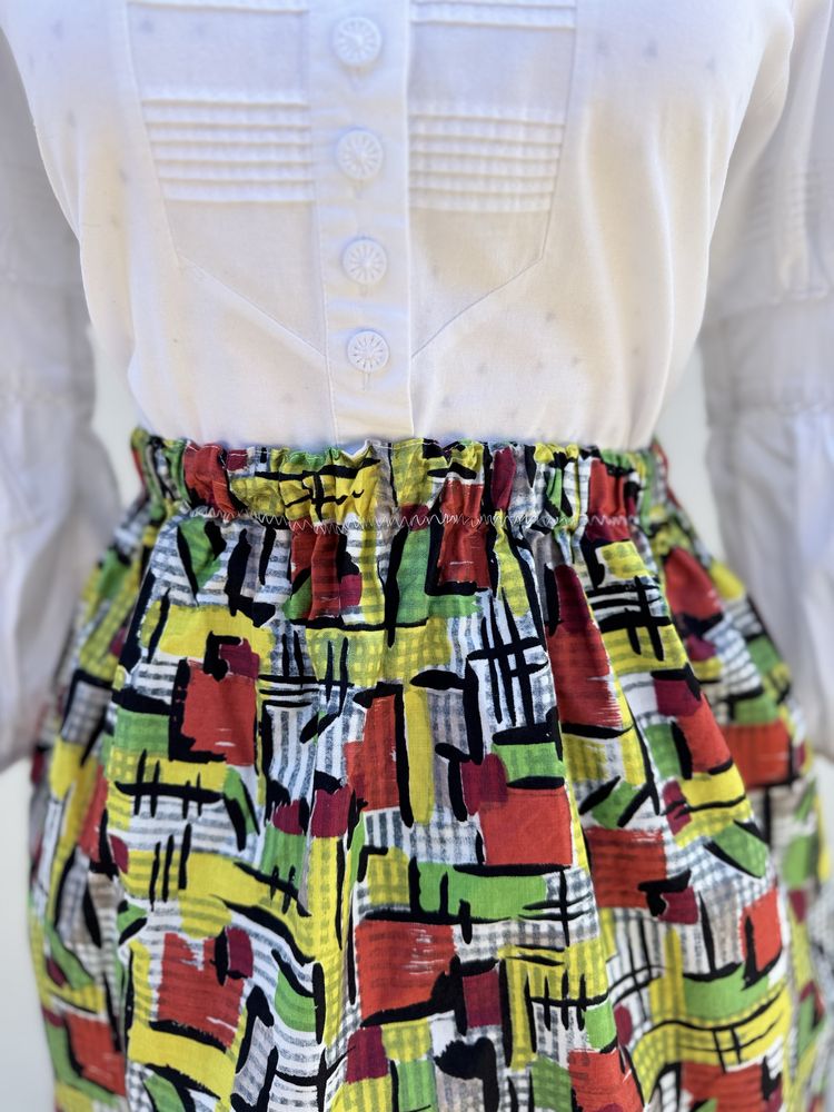 Fusta bumbac vintage