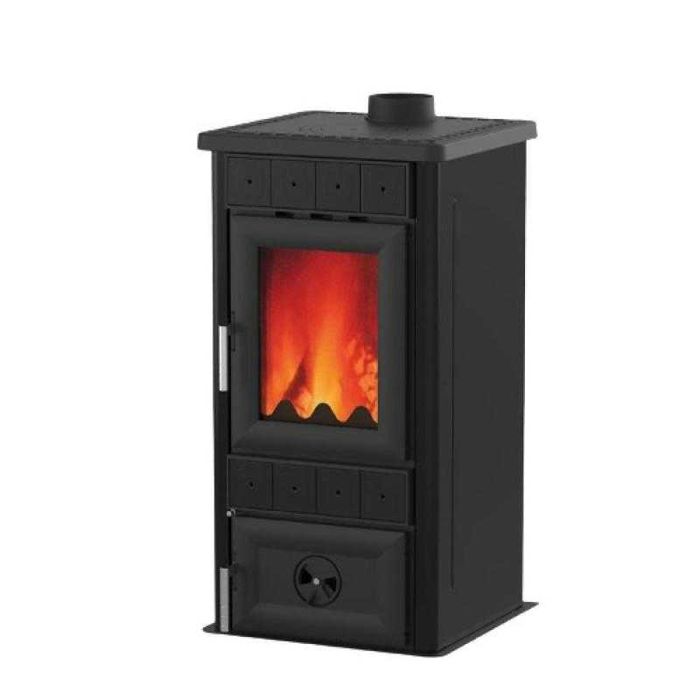 Soba tip semineu, Alfa-Plam, Lara, plita, otel negru, 8.5 kW GARANTIE!