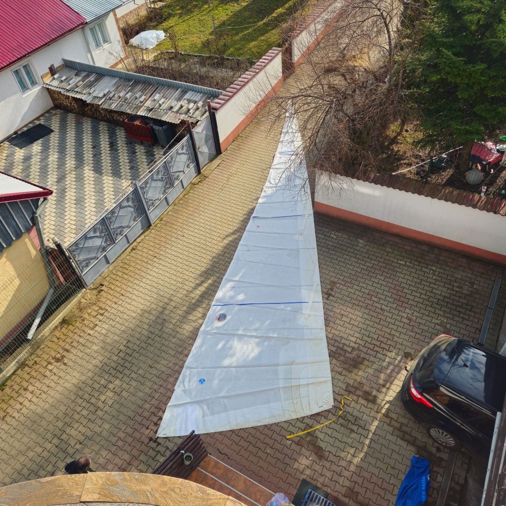 Pânză velier 13 m lungime 3, 35 baza de jos.