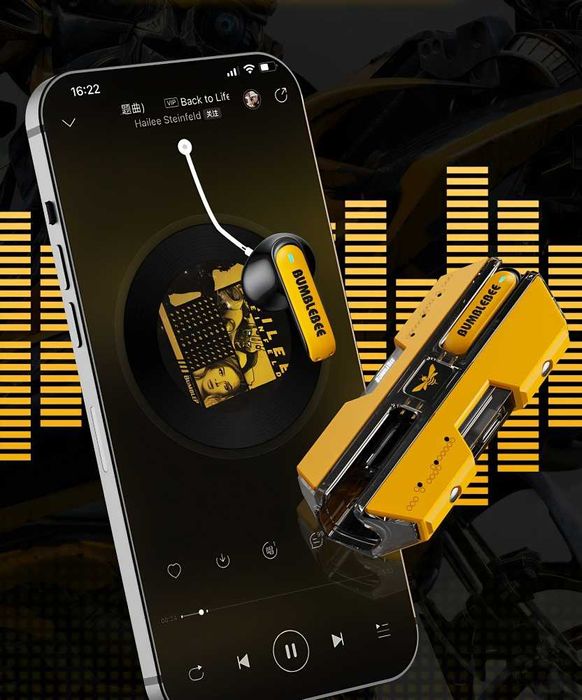 Promo Casca Wireless telefon - Transformers Yellow Battle Ship  01,