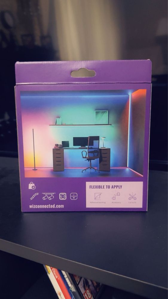 Banda Led RGB inteligenta tip neon WIz, wi-fi, lumina colorata 3 m