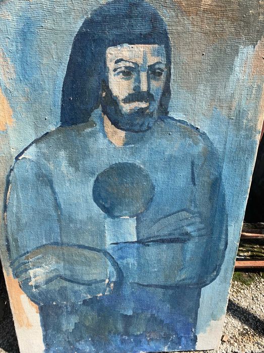 стара картина маслени бои портрет