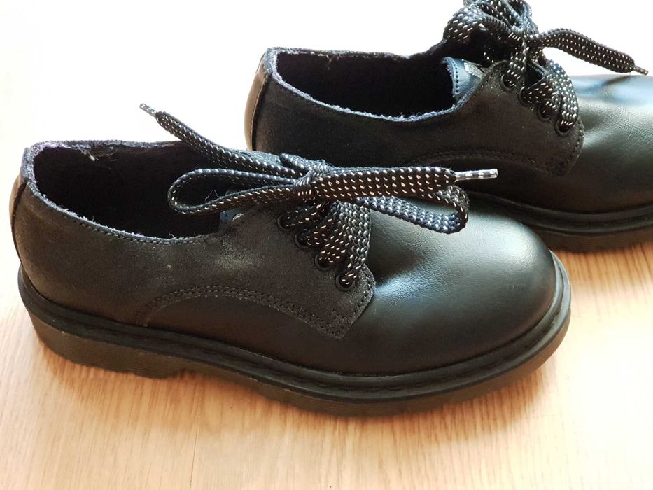 Pantofi negri piele pentru copii mar. 31