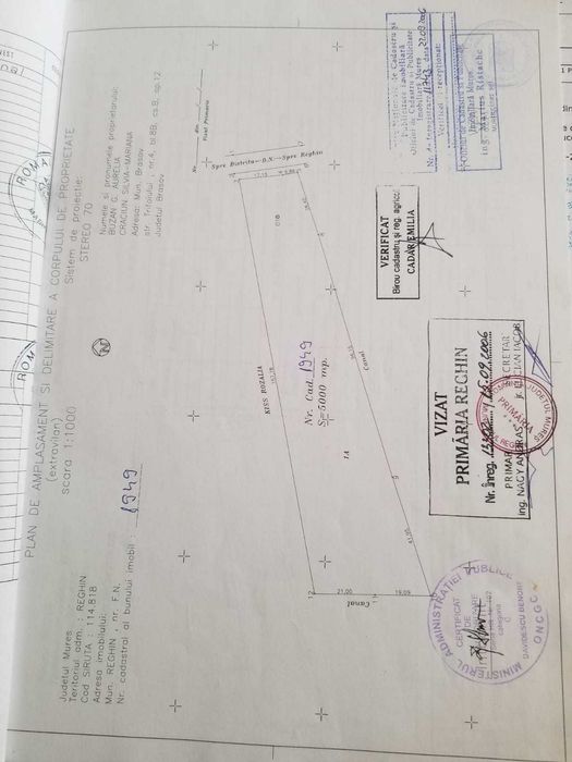 Teren intravilan 5000 mp Dealul Brezii Reghin