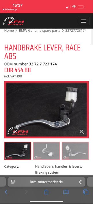 Set manete BMW S1000rr (ambreaj + frana)