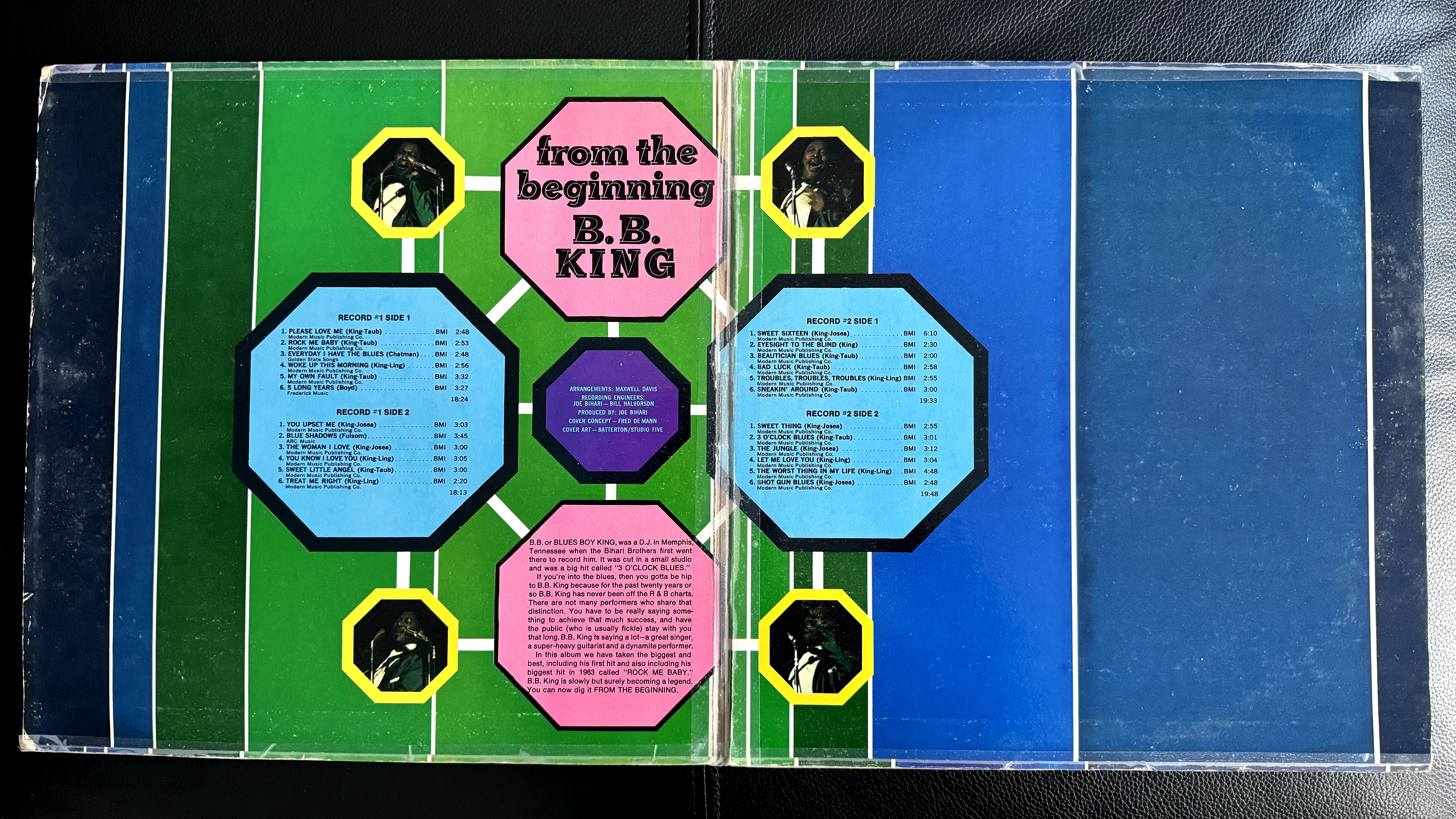 B.B. King – From The Beginning, disc vinil dublu LP, presa US '68