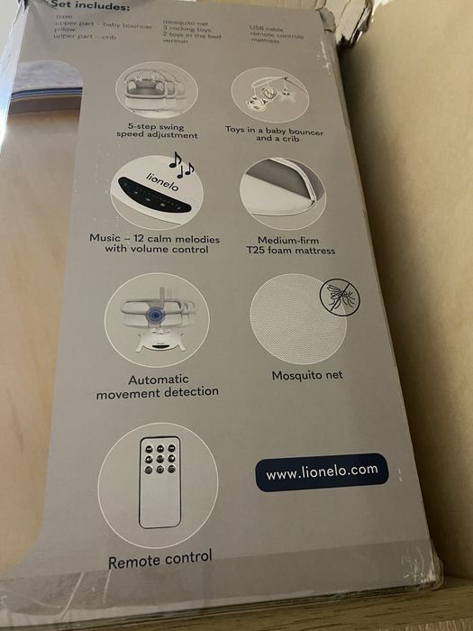 Бебешка люлка и шезлонг 2 в 1 - Lionelo Bella Set