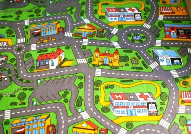Детски килими с улици,сгради,кръстовища..Различни размери.Доставка с Е