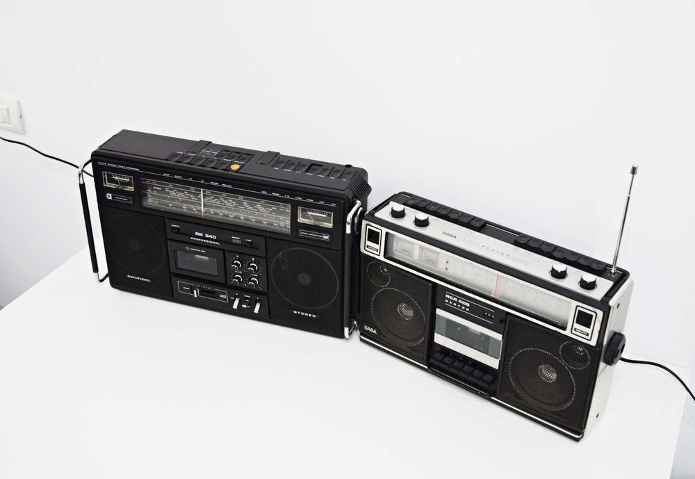 Boombox Grundig RR 940 + Saba RCR-405, radio casetofon