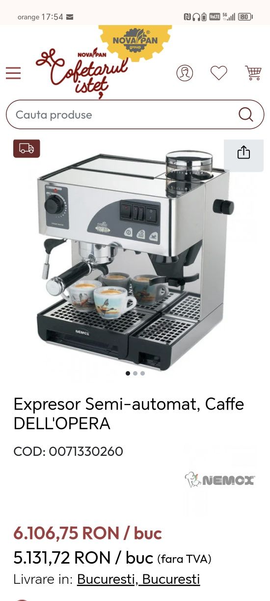 Espressor de cafea Nemox Caffe dell Opera