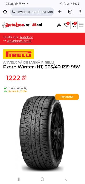 2 Anvelope ca noi Pirelli 265 40 R19 M+S . Dot 2021