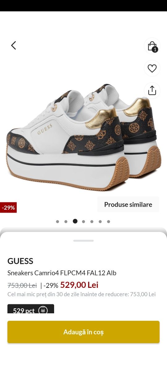 Sneakersi guess  mărimea 36