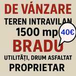 Teren intravilan 1500 mp in Bradu-utilitati,acces rapid Pitesti