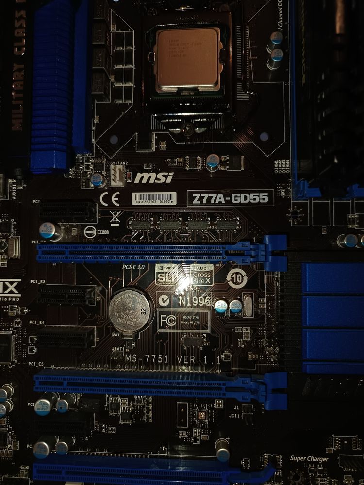 I7-2600k с дъно и рам