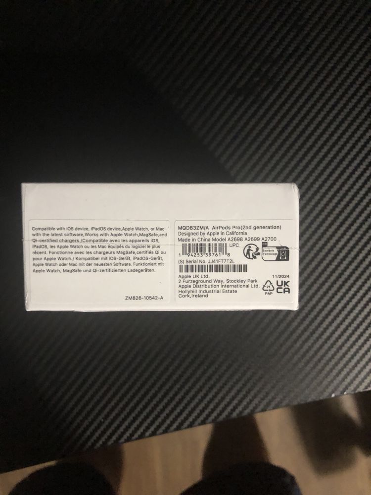 Apple Airpods Pro 2 (2-ро поколение) фабрично запечатани