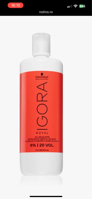 Igora Royal Schwarzkopf 1 L emulsie activatoare