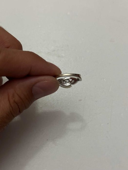 INEL AUR alb 18K + 1 Diamant = 0.45CT + 26 Diamante = 0.60CT - Vintage