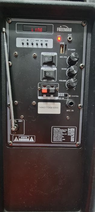 Boxa portabila VORTEX VO2613, 50W, Microfon, Telecomanda .Bluetooth, U