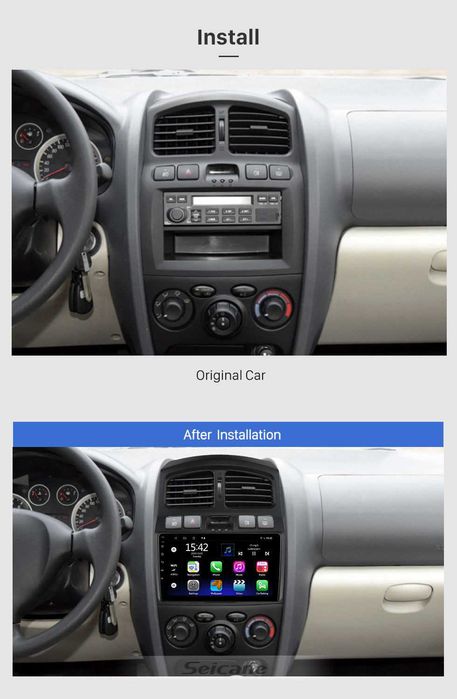 Navigatie Android 11  Santa FE 2004 1/8 Gb Waze CarPlay Bt GPS