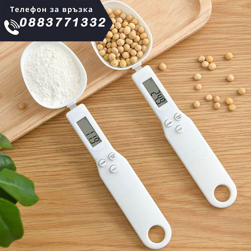 НЕМСКИ Електронна мерителна лъжица везна – МeasuringSpoon + ЛЕД ФЕНЕР