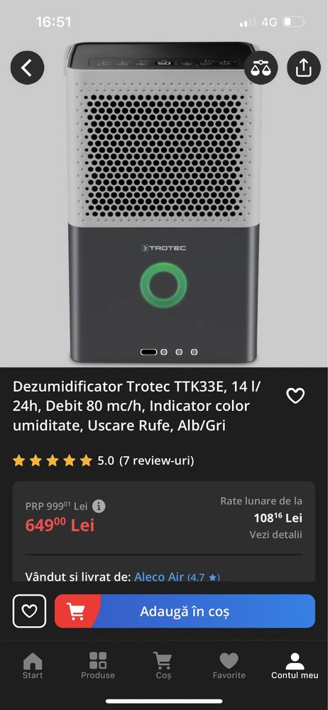 Dezumidificator Trotec