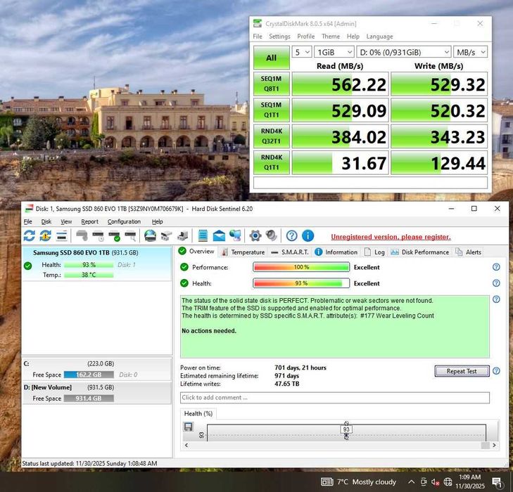 SSD 2.5 SATA 3 Samsung 860 EVO 1Tb