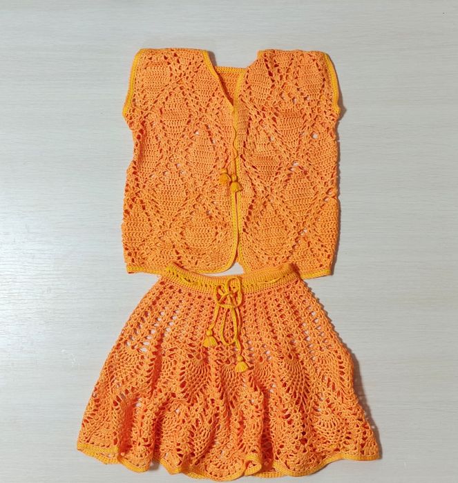 Юбочка с желеткой. Связаны крючком. Новые