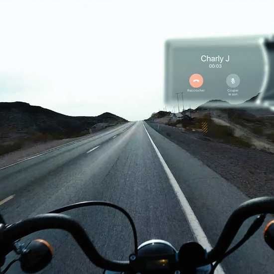 EyeRide HUD Moto, heads up display casca moto