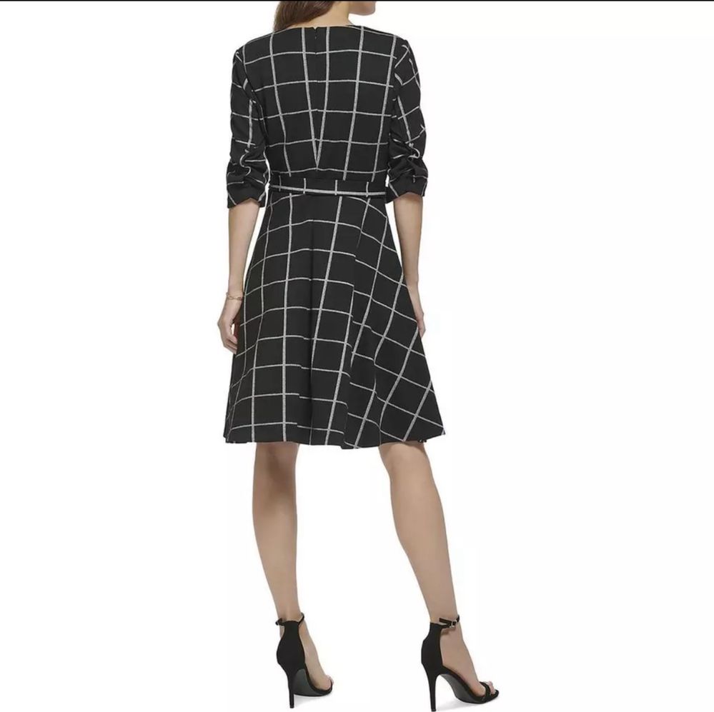 Rochie plaid DKNY marime 2 (XS), noua cu eticheta