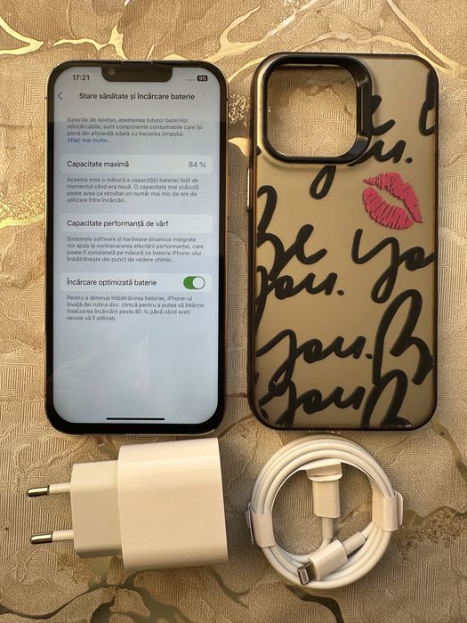 iPhone 13 Pro Gold, 256Gb, impecabil