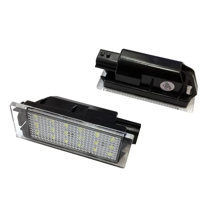 Set 2 lampi 18 led numar, canbus, alb pur 6000k pentru Renault