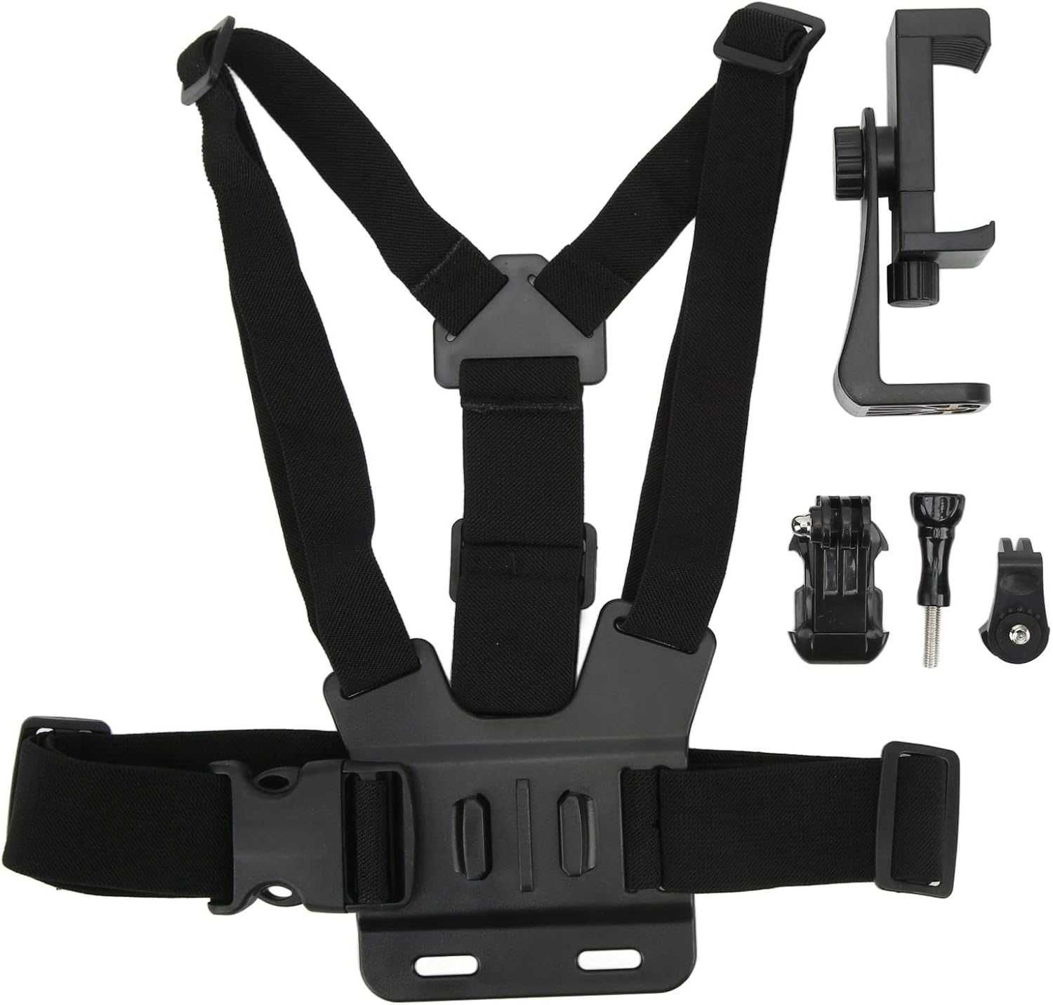 Комплект GoPro 5в1 нагръдник, стойка за телефон 360 адаптер за стойка