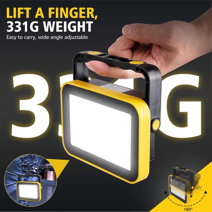 LED работна светлина, акумулаторни прожектори