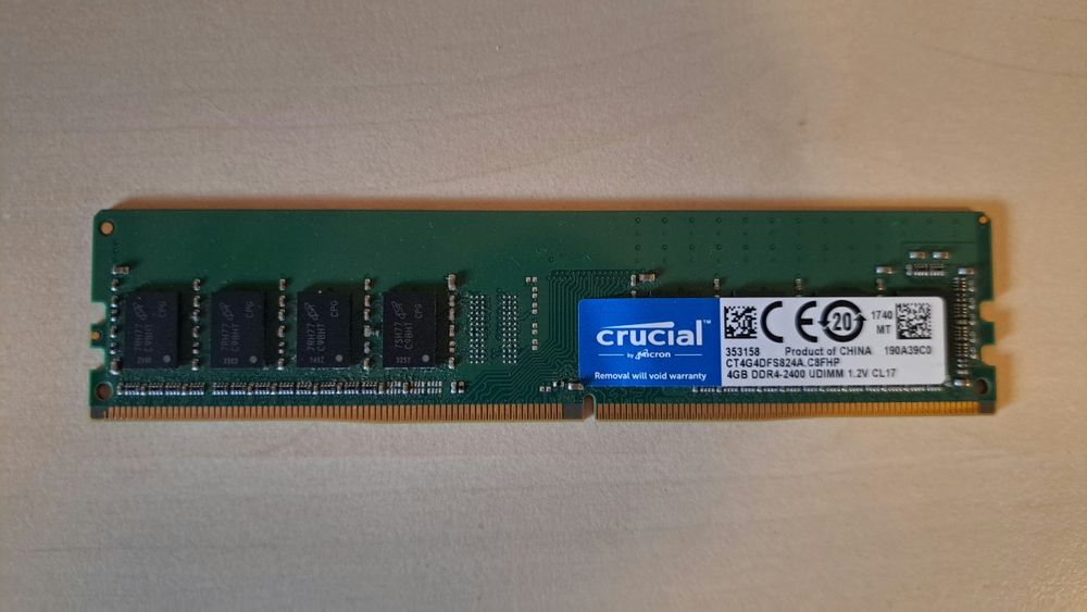 RAM 4Gb DDR4 2400mhz Crucial