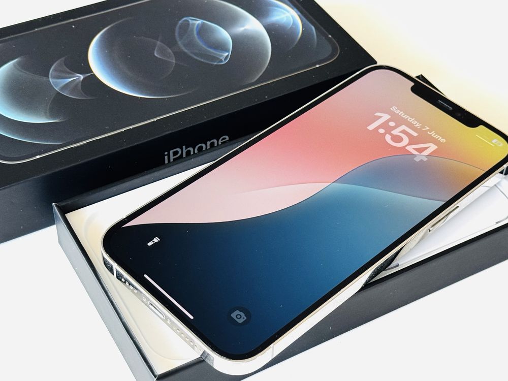 Iphone 12 Pro Max 128GB Silver 100% Батерия! Гаранция 6 месеца