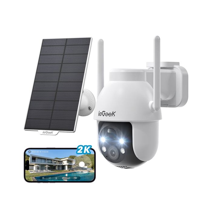 Camera de supraveghere panou solar Oferim și montej