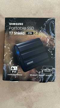 SSD extern Samsung T7 Shield, 2TB, USB 3.2, Black, NOU