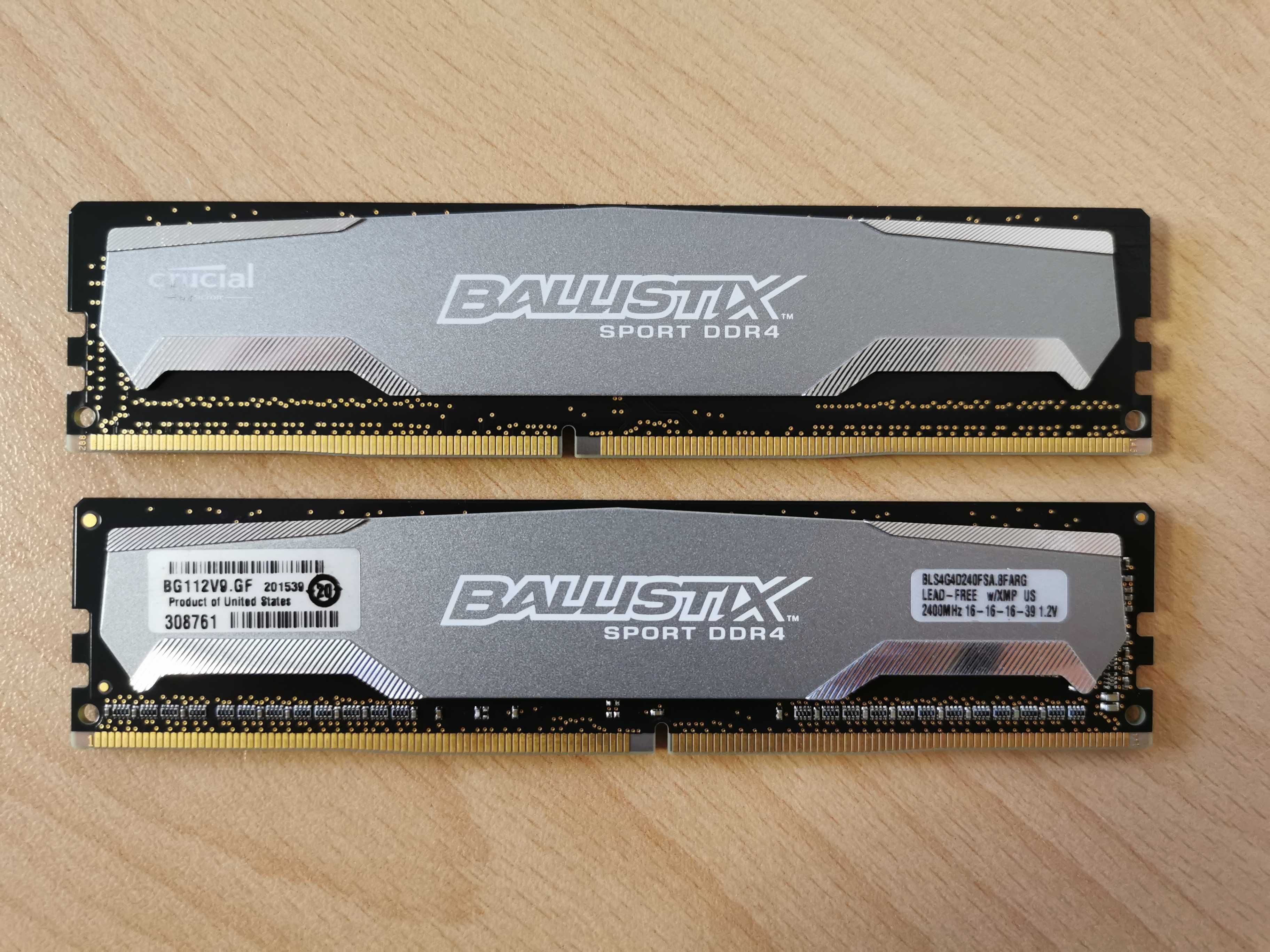 Crucial Ballistix Sport 8GB kit (2x 4GB) 2400MHz DDR4 рам памет